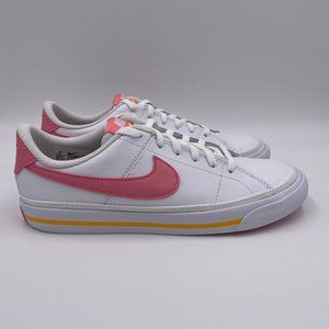 Nike Court Legacy White / Pink / Orange Womens Shoes